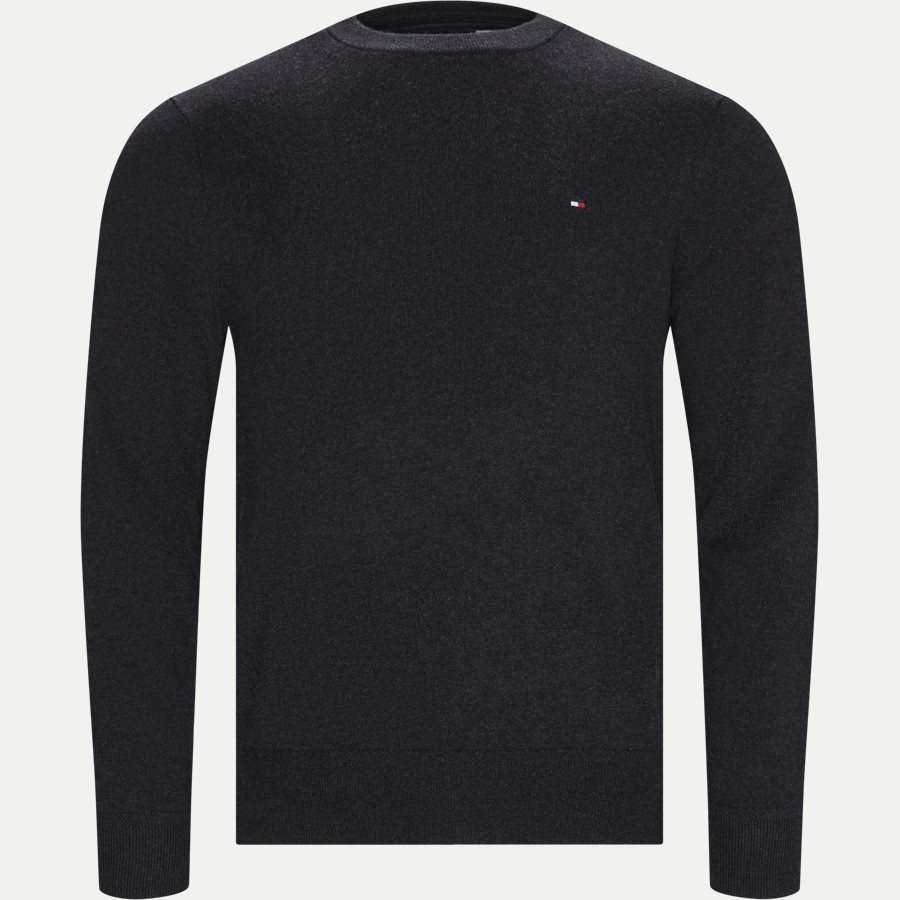 PIMA COTTON CASHMERE CREW NECK - Pima Cotton Cashmere Crew Neck - Strik - Regular - KOKS MEL - 1